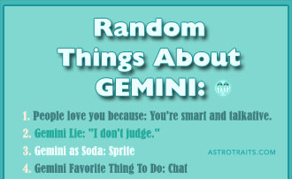 Random Things About Gemini Zodiac Sign