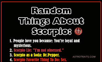 Random Things About Scorpio Zodiac Sign