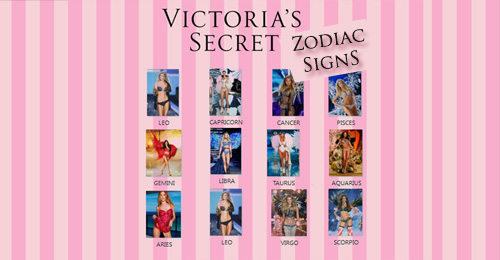 victorias secret zodiac signs astrology horoscope