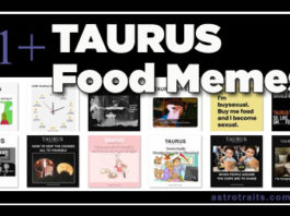 taurus food meme