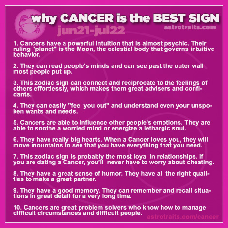 Cancer best zodiac sign