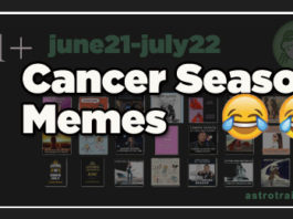 CANCER SEASON MEMES - zodiac sign meme