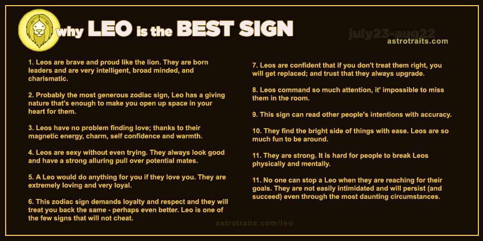 leo best zodiac sign