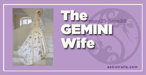 Gemini Wife - Gemini woman in Marriage