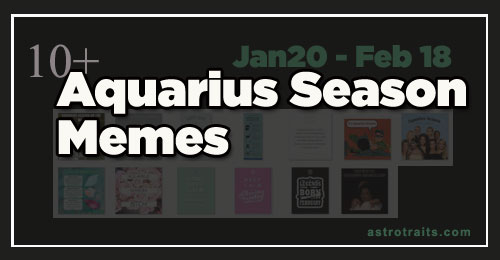 Aquarius season memes