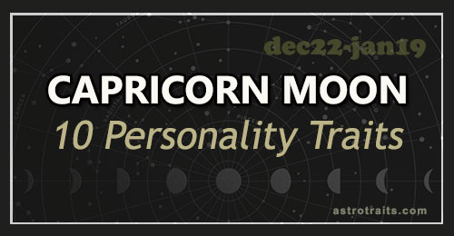 Capricorn Moon Traits